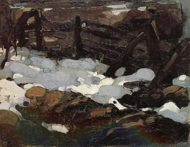 Nikolay Fechin Landscape of Winter